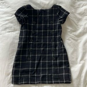 Jacadi wool plaid toddler girl dress